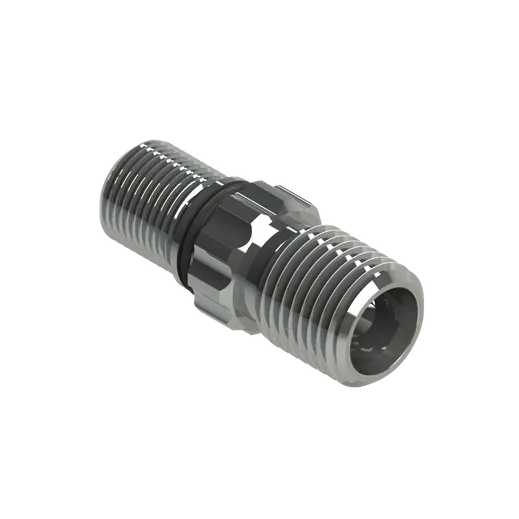 Axial oxygen connector for sidemount unit